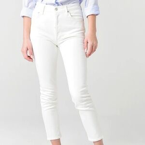 AGOLDE Nico High-Rise Slim Fit Jean White 31